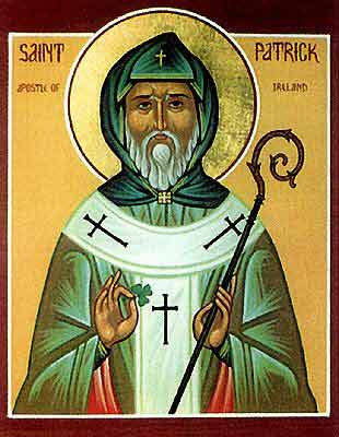 Sant Patrici, conegut popularment com a <em>Paddy</em>