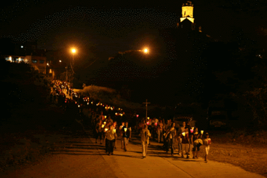 La processó d'anada a l'ermita